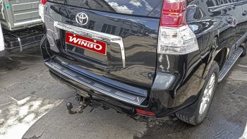 4 049 р. Защитная накладка заднего бампера WINBO Toyota Land Cruiser Prado J150 дорестайлинг (2009-2013)  с доставкой в г. Калуга. Увеличить фотографию 1