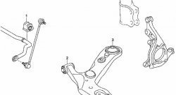 539 р. Полиуретановая втулка стабилизатора передней подвески (правая) Точка Опоры (25,2 мм) Toyota Estima AHR20,XR50 дорестайлинг (2006-2008)  с доставкой в г. Калуга. Увеличить фотографию 2