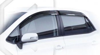 1 989 р. Дефлектора окон CA-Plastic Toyota Auris E150 хэтчбэк 5 дв. рестайлинг (2010-2012) (Classic полупрозрачный)  с доставкой в г. Калуга. Увеличить фотографию 1