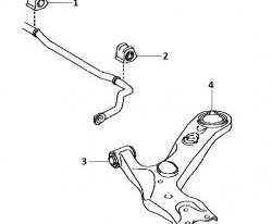 799 р. Полиуретановая втулка стабилизатора передней подвески (правая) Точка Опоры (23,2 мм)  Toyota Auris  E150 (2006-2010)  с доставкой в г. Калуга. Увеличить фотографию 2