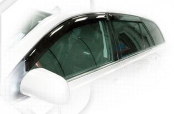 2 079 р. Дефлектора окон CA-Plastic  Toyota Avensis  T250 универсал (2003-2006) (Classic полупрозрачный, Без хром.молдинга, Крепление только на скотч)  с доставкой в г. Калуга. Увеличить фотографию 1