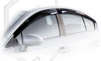 2 259 р. Дефлектора окон CA-Plastic  Toyota Avensis ( T270 седан,  T270 универсал) (2008-2015) (Classic полупрозрачный)  с доставкой в г. Калуга. Увеличить фотографию 1
