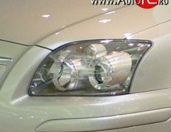 1 268 р. Прозрачная защита передних фар Novline Toyota Avensis T250 седан дорестайлинг (2003-2006)  с доставкой в г. Калуга. Увеличить фотографию 1