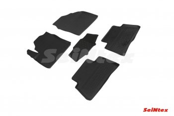 2 699 р. Износостойкие коврики в салон Seintex (с высоким бортом)  Toyota C-HR  NGX10, ZGX10 (2016-2019)  с доставкой в г. Калуга. Увеличить фотографию 2