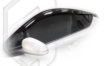 1 989 р. Дефлектора окон CA-Plastic  Toyota C-HR  NGX10, ZGX10 (2019-2024) (Classic полупрозрачный, Без хром.молдинга)  с доставкой в г. Калуга. Увеличить фотографию 1