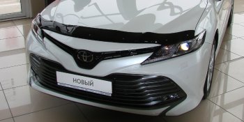 2 499 р. Дефлектор капота SIM  Toyota Camry  XV70 (2017-2021)  с доставкой в г. Калуга. Увеличить фотографию 2