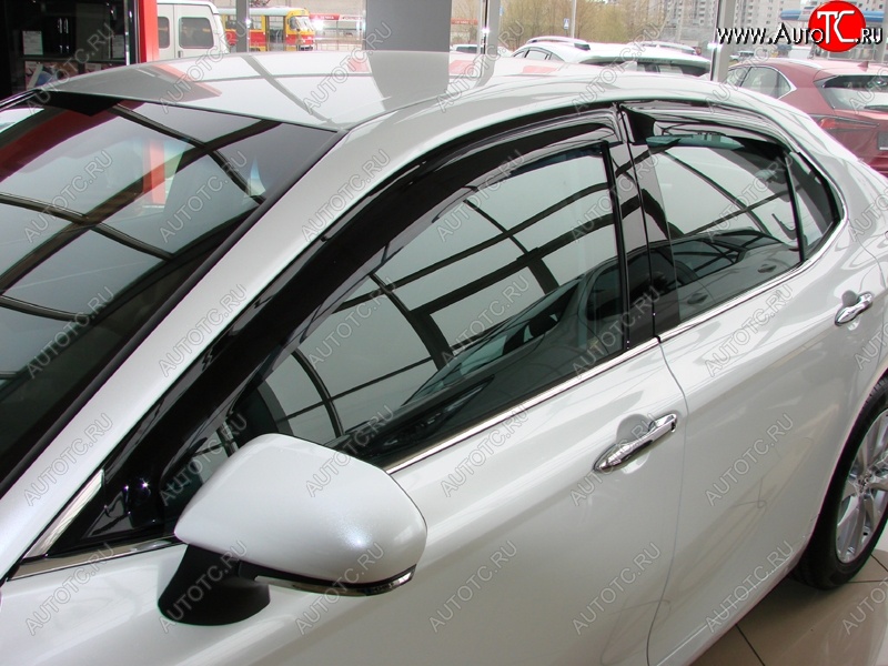 2 599 р. Дефлекторы окон (ветровики) SIM  Toyota Camry  XV70 (2017-2021)  с доставкой в г. Калуга
