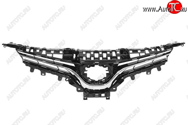 5 549 р. Решётка радиатора (с хром молдингом) SAT  Toyota Camry  XV70 (2017-2021) дорестайлинг  с доставкой в г. Калуга