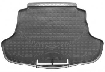 Коврик в багажник Norplast Toyota Camry XV70 дорестайлинг (2017-2021)  (Черный с фартуком)