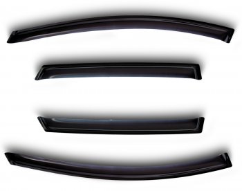 Дефлекторы окон (ветровики) Novline 4 шт Toyota (Тойота) Camry (Камри)  XV50 (2011-2014) XV50 дорестайлинг