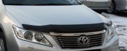 2 499 р. Дефлектор капота NovLine-Autofamily (рестайлинг)  Toyota Camry  XV50 (2011-2014)  с доставкой в г. Калуга. Увеличить фотографию 1