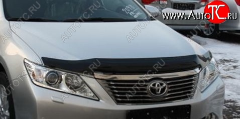 2 499 р. Дефлектор капота NovLine-Autofamily (рестайлинг) Toyota Camry XV50 дорестайлинг (2011-2014)  с доставкой в г. Калуга