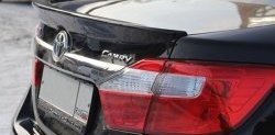 2 349 р. Лип спойлер M-VRS Toyota Camry XV55 1-ый рестайлинг (2014-2017) (Неокрашенный)  с доставкой в г. Калуга. Увеличить фотографию 1