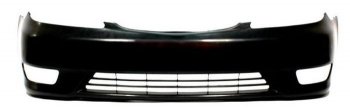 6 999 р. Бампер передний (с отверстиями под туманки) SAT  Toyota Camry  XV30 (2004-2006) (Неокрашенный)  с доставкой в г. Калуга. Увеличить фотографию 1