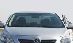 1 599 р. Реснички на фары CT Toyota Corolla E150 седан рестайлинг (2009-2013) (Неокрашенные)  с доставкой в г. Калуга. Увеличить фотографию 2