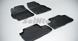 Износостойкие коврики в салон с высоким бортом SeiNtex Premium 4 шт. (резина) Toyota Corolla E150 седан дорестайлинг (2006-2010)