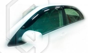 2 079 р. Дефлектора окон (E141) CA-Plastic  Toyota Corolla Axio  (E140) седан (2006-2012) (Classic полупрозрачный, Без хром.молдинга, Крепление только на скотч)  с доставкой в г. Калуга. Увеличить фотографию 1