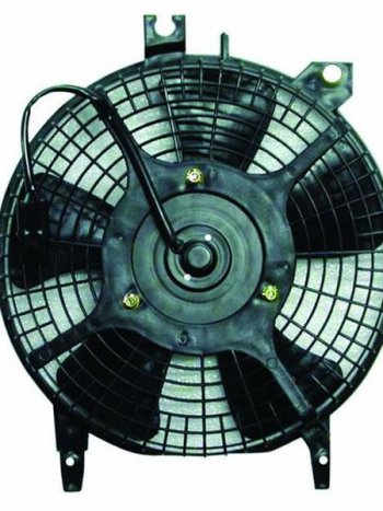4 099 р. Вентилятор радиатора кондиционера в сборе (4EFE/4AGE/2E/4AFE) SAT Toyota Corolla E110 седан дорестайлинг (1997-2000)  с доставкой в г. Калуга. Увеличить фотографию 1