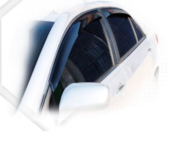 1 989 р. Дефлектора окон CA-Plastic  Toyota Camry  XV40 (2009-2011) (Classic полупрозрачный, Без хром.молдинга, Крепление только на скотч)  с доставкой в г. Калуга. Увеличить фотографию 1