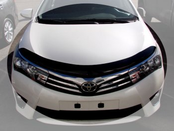 2 499 р. Дефлектор капота SIM  Toyota Corolla ( E170,  E180) (2012-2016)  с доставкой в г. Калуга. Увеличить фотографию 1