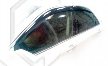 2 079 р. Дефлектора окон CA-Plastic Toyota Crown S180 седан рестайлинг (2005-2008) (Classic полупрозрачный, Без хром.молдинга)  с доставкой в г. Калуга. Увеличить фотографию 1