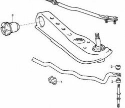 329 р. Полиуретановая втулка стабилизатора передней подвески Точка Опоры (26 мм)  Toyota Crown  S150 (1995-2001)  с доставкой в г. Калуга. Увеличить фотографию 2
