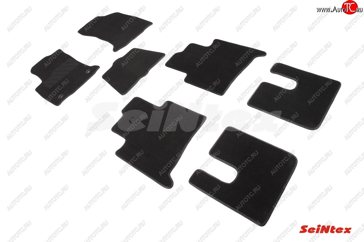 3 089 р. Комплект ворсовых ковриков в салон Seintex  Toyota Fortuner  AN160 (2015-2024)  с доставкой в г. Калуга