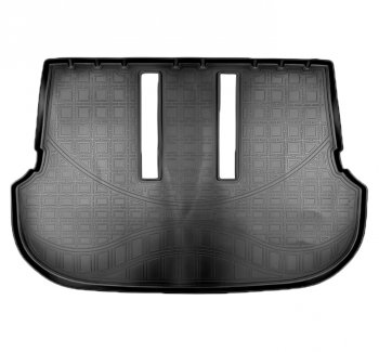 1 689 р. Коврик багажника Norplast (7 мест, разложенный 3 ряд) Toyota Fortuner AN160 дорестайлинг (2015-2020) (Черный)  с доставкой в г. Калуга. Увеличить фотографию 1