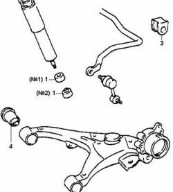 195 р. Полиуретановая втулка амортизатора задней подвески (нижнего крепления, нижняя) Точка Опоры Toyota Hiace Regius (1997-2002)  с доставкой в г. Калуга. Увеличить фотографию 2
