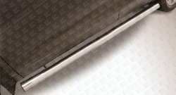 15 749 р. Защита порогов из круглой трубы диаметром 76 мм Slitkoff  Toyota Highlander  XU50 (2013-2017) (Цвет: нержавеющая полированная сталь)  с доставкой в г. Калуга. Увеличить фотографию 1