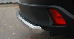11 999 р. Защита заднего бампера (Ø63 мм, нержавейка) Russtal  Toyota Highlander  XU50 (2013-2017)  с доставкой в г. Калуга. Увеличить фотографию 4