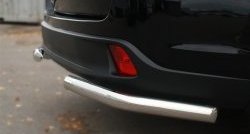 14 599 р. Защита заднего бампера (Ø63 мм уголки, нержавейка) Russtal  Toyota Highlander  XU50 (2013-2017)  с доставкой в г. Калуга. Увеличить фотографию 4