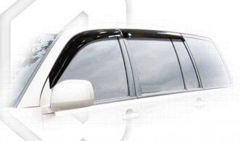 2 169 р. Дефлектора окон CA-Plastic  Toyota Highlander  XU20 (2000-2007) (Classic полупрозрачный, Без хром.молдинга, Крепление только на скотч)  с доставкой в г. Калуга. Увеличить фотографию 1
