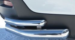 15 999 р. Защита заднего бампера (2 трубы Ø63 и 42 мм уголки, нержавейка) Russtal  Toyota Highlander  XU40 (2010-2013)  с доставкой в г. Калуга. Увеличить фотографию 3