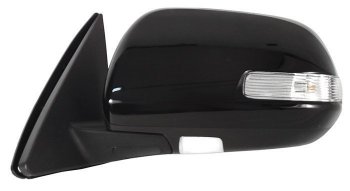9 449 р. Боковое левое зеркало заднего вида (рестайлинг) (обогрев/поворотник) SAT  Toyota Highlander  XU40 (2010-2013) (Неокрашенное)  с доставкой в г. Калуга. Увеличить фотографию 1