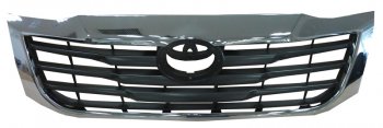 5 449 р. Решётка радиатора (черная с хромом) SAT Toyota Hilux AN20,AN30  2-ой рестайлинг (2011-2016) (Неокрашенная)  с доставкой в г. Калуга. Увеличить фотографию 1