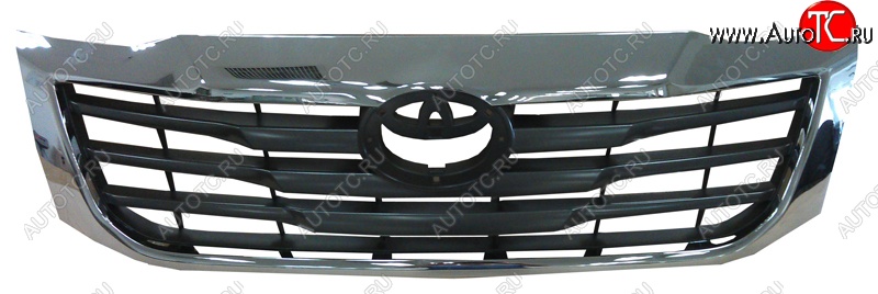 5 449 р. Решётка радиатора (черная с хромом) SAT  Toyota Hilux  AN20,AN30 (2011-2016) (Неокрашенная)  с доставкой в г. Калуга