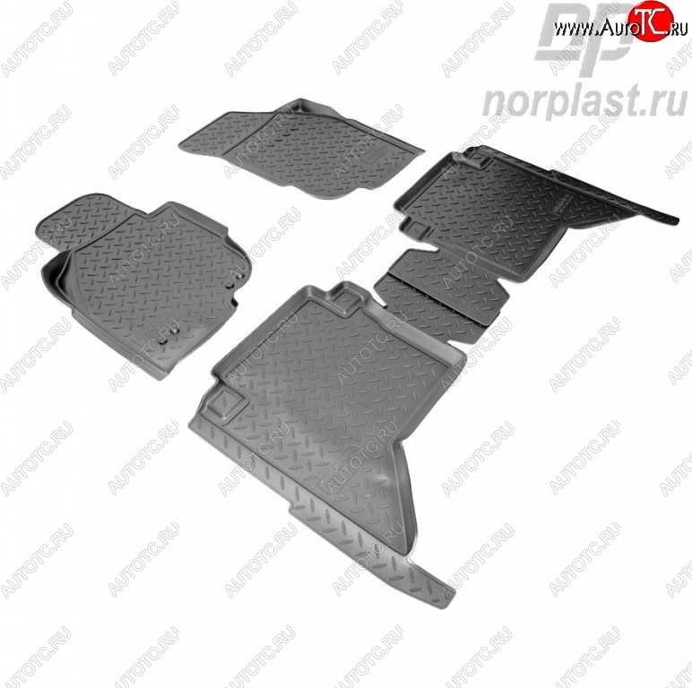 2 659 р. Комплект ковриков в салон Norplast  Toyota Hilux  AN20,AN30 (2011-2016)  с доставкой в г. Калуга