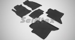 4 749 р. Износостойкие коврики в салон с высоким бортом SeiNtex Premium 4 шт. (резина)  Toyota Hilux  AN120 (2016-2020)  с доставкой в г. Калуга. Увеличить фотографию 1