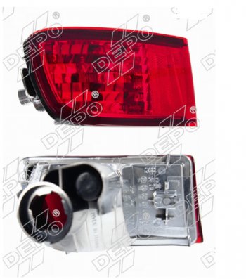 1 979 р. Левый фонарь в задний бампер DEPO Toyota Hilux Surf N210 дорестайлинг (2002-2005)  с доставкой в г. Калуга. Увеличить фотографию 1