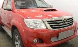 1 569 р. Защитная решётка в воздуховод автомобиля Russtal  Toyota Hilux  AN20,AN30 (2011-2016) (хром)  с доставкой в г. Калуга. Увеличить фотографию 1