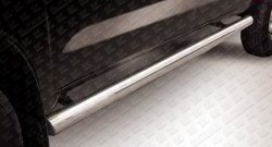 14 649 р. Защита порогов из круглой трубы диаметром 76 мм Slitkoff  Toyota Hilux  AN10,AN20 (2004-2011) (дорестайлинг)  с доставкой в г. Калуга. Увеличить фотографию 1