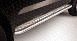 17 699 р. Широкая защита порогов из труб d57 с листом Slitkoff  Toyota Hilux  AN10,AN20 (2004-2011) (Полированная сталь)  с доставкой в г. Калуга. Увеличить фотографию 1
