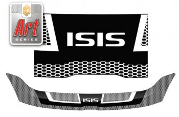 2 349 р. Дефлектор капота (M10, M15) CA-Plastic  Toyota Isis  XM10 (2004-2009) (Серия Art графит)  с доставкой в г. Калуга. Увеличить фотографию 1