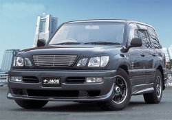 18 749 р. Накладка на передний бампер JAOS  Toyota Land Cruiser  100 (1998-2002) (Неокрашенная)  с доставкой в г. Калуга. Увеличить фотографию 3