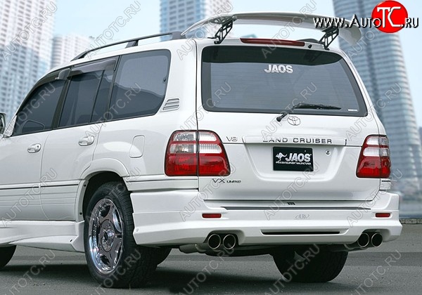 11 949 р. Накладка на задний бампер JAOS  Toyota Land Cruiser  100 (1998-2002) (Неокрашенная)  с доставкой в г. Калуга