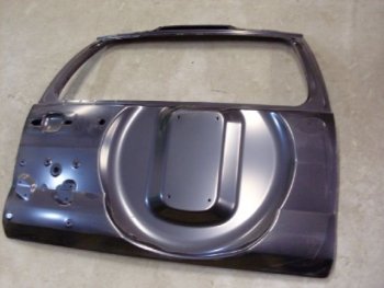 21 099 р. Крышка багажника SPARD (с нишей под запасное колесо) Toyota Land Cruiser Prado J120 (2002-2009) (Неокрашенная)  с доставкой в г. Калуга. Увеличить фотографию 1