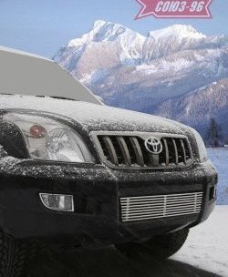 5 219 р. Декоративная вставка воздухозаборника в бампер Souz-96 Toyota Land Cruiser Prado J120 (2002-2009)  с доставкой в г. Калуга. Увеличить фотографию 1