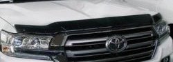 2 699 р. Дефлектор капота NovLine-Autofamily (рестайлинг)  Toyota Land Cruiser  200 (2012-2015)  с доставкой в г. Калуга. Увеличить фотографию 1