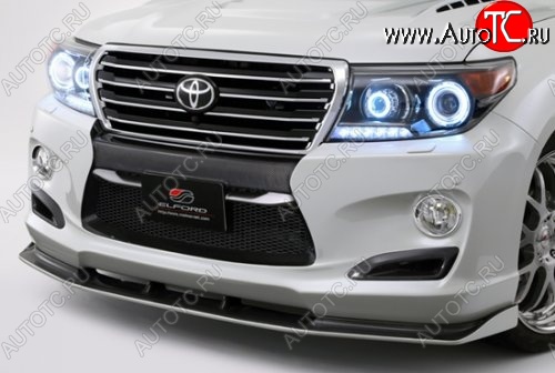 16 649 р. Элерон под передний бампер ELFORD SUV NEO Toyota Land Cruiser 200 1-ый рестайлинг (2012-2015) (Неокрашенная)  с доставкой в г. Калуга